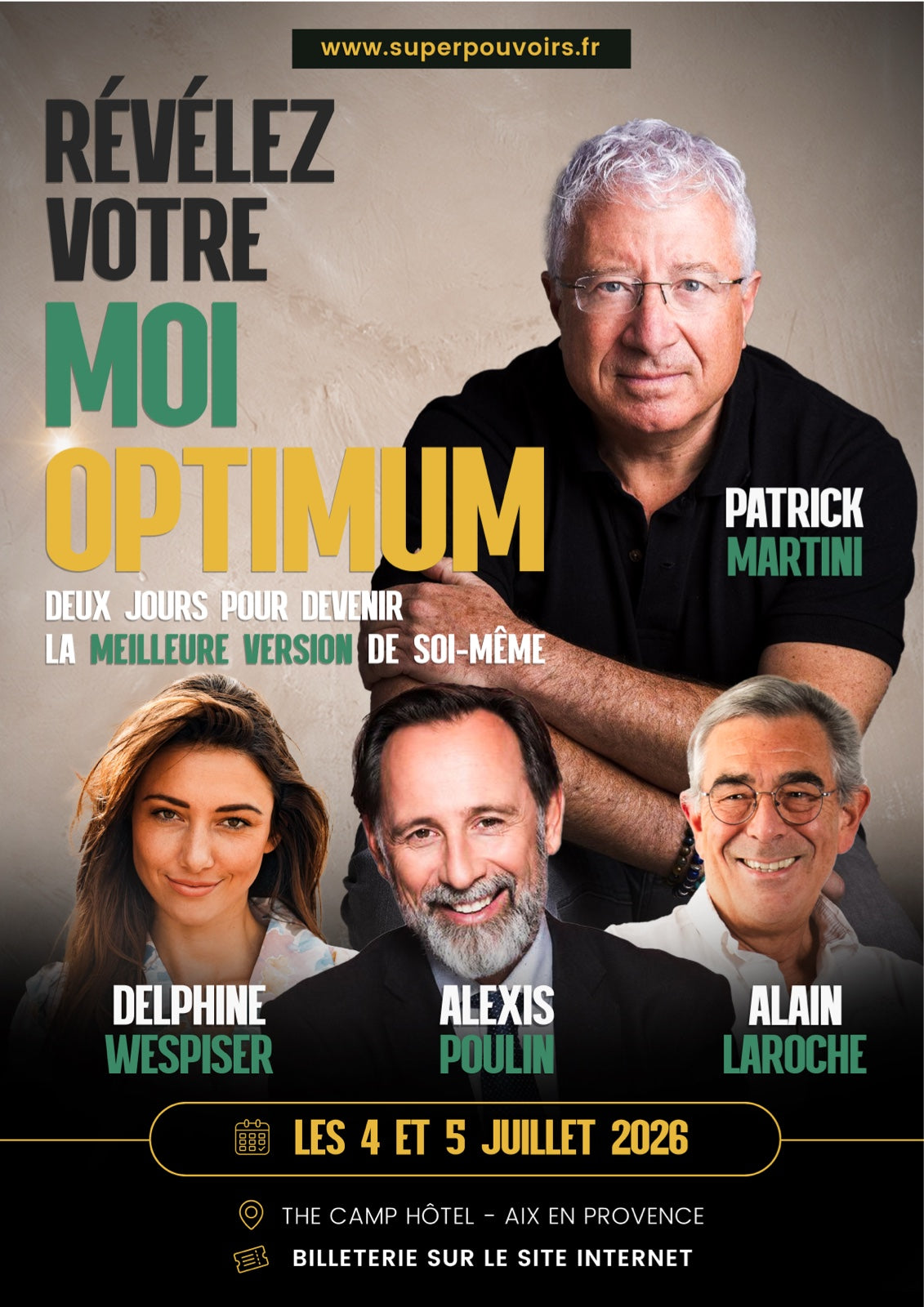 Révélez votre moi optimum — événement les 4 et 5 juillet 2026